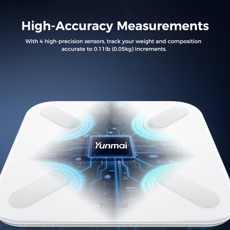 Yunmai Smart Scale with BMI, Body Fat, Muscle Mass, Digital