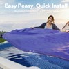 18 FT Round Pool Cover, [ 2025 Upgraded ] Above