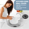 1 Pcs Black Plastic Sink Plug Drain Stopper 3 Inch