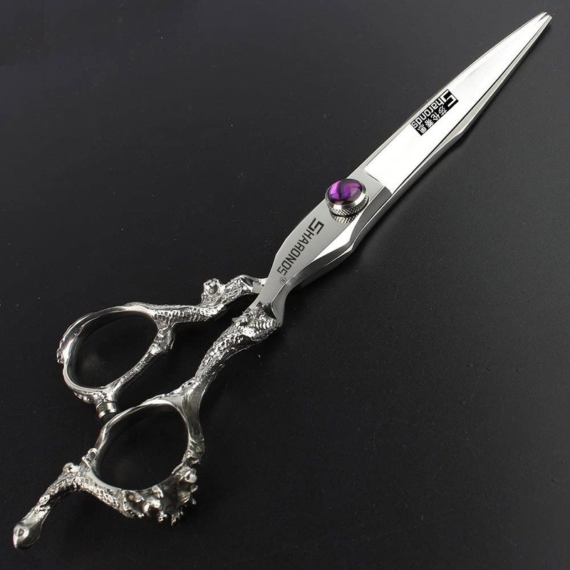 7/8 inch professional hairdressing scissors, hairdressing scissors, tap handle (8