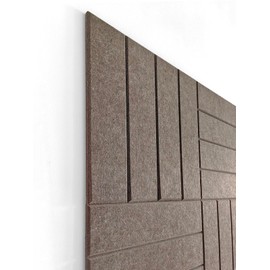 DECORITA Felt Bulletin Board Tiles | Modern Cork Board Alternative | Large Cork Boards for Walls | Aesthetic Felt Wall Panels for Office & Home Decor | Pinboard & Photo Board (12-Pack) | Desert Palm