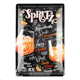 Nostalgic-Art Retro Tin Sign, 20 x 30 cm, Aperol Spritz - Gift Idea as Bar Accessories, Metal Vintage Design, Tin Signs Sayings