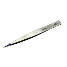 Titanium Tweezer AA-TI Fine Tip Non-Magnetic High Temperature Soldering 5" - A1 By JTS