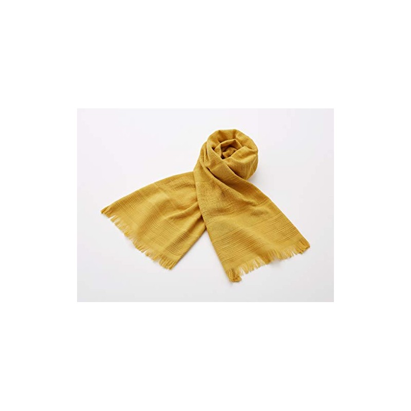 Miyazaki Towel Imabari Scarf 70 Original Series No.21 Mustard, Yellow,