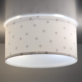 Dalber Ceiling Light Children's Room Ceiling Light Star Light Stars Welb Ceiling Light Children's Room 82216B E27 White