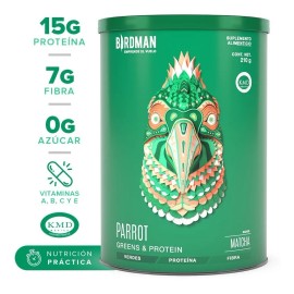 Parrot Greens & Protein 210gr Birdman (super Alimento Verde) Sabor Matcha
