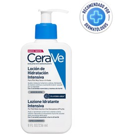 CeraVe Loción Hidratante Intensiva de Rostro y Cuerpo para Piel Muy Seca e Irritada con Hydro-Urea al 5% y Ceramidas Esenciales, Hidrata y Restaura la barrera de la Piel, con 236 ml