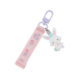 Sanrio 306321 Logo Embroidered Tag Keychain Character Grand Prize Vol. 1 Wish Mel Mer-chan WISH ME MELL 5.1 x 1.6 x 0.3 inches (13 x 4 x 0.7 cm) Character