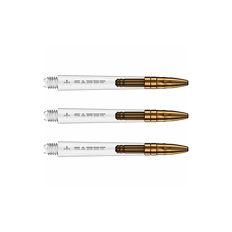 Mission Darts Sabre Shafts | Durable Clear Polycarbonate Stems with