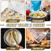 HaWare Slotted Spatula, Stainless Steel Fish Spatula with Solid Wooden