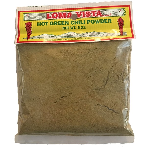 Loma Vista Hot Hatch Green Chili Powder, 5 Ounces