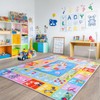 OHDS Kids Playroom Rugs - 4x5 ABC Alphabet, Numbers, Shapes