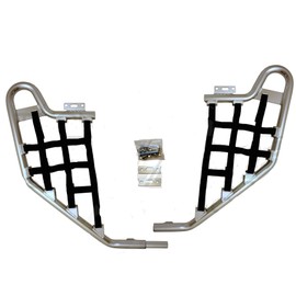 TRX 700XX (2008-2009) Standard Nerf Bars Compatible with Honda Silver w/Black Net