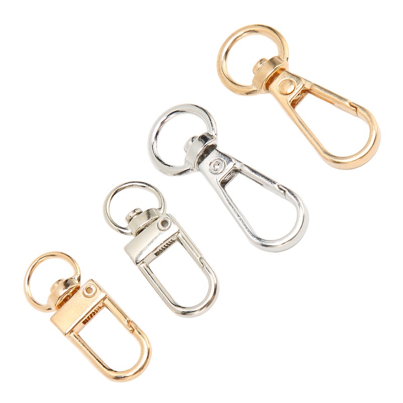 40Pcs Lobster Claw Clasps Zinc Alloy Gold Silver Color Glossy