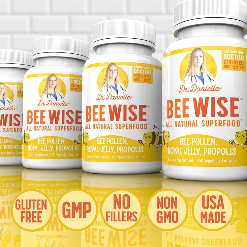 Dr. Danielle's Bee Wise - Bee Pollen Supplement - Bee
