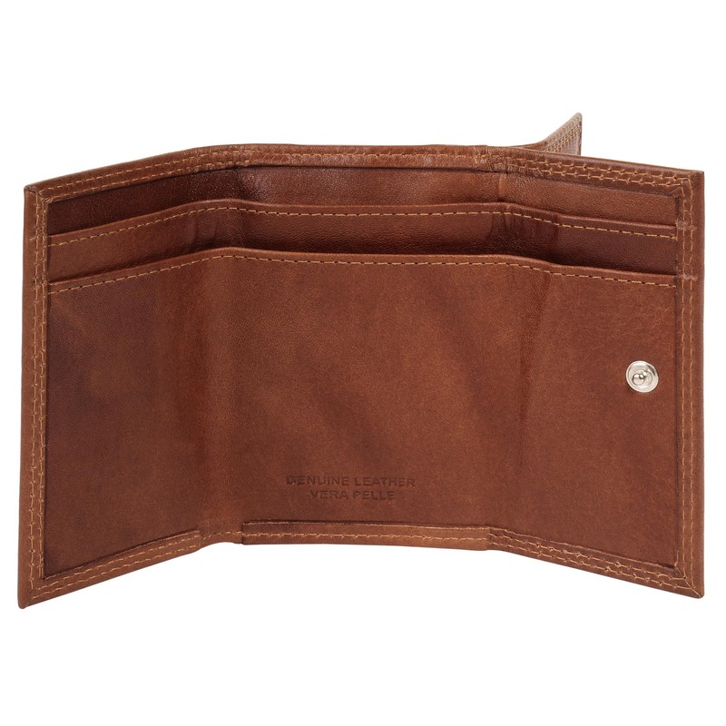 piké Genuine Leather Wallet for Men and Women, Brown, 022065,