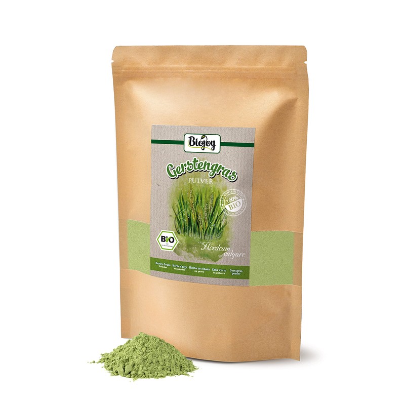 Biojoy Organic Barley Grass Powder (500 g), Ground Barley, Raw