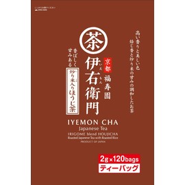 Uji no Tsuyu Iemon Roasted Rice Genmai Hojicha Tea Bags 2g x 120P