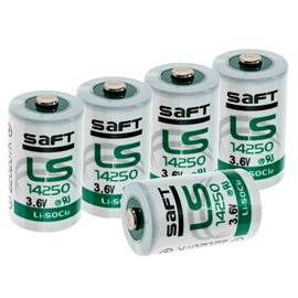 Synergy Digital Dog Collar Batteries, Compatible with Dogwatch R-300 Dog Collar, (Li-SOCl2, 3.6V, 1200 mAh) Ultra High Capacity, Combo-Pack Includes: 5 x LS14250 Batteries