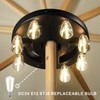 Patio Outdoor Umbrella Lights, Rechargeable Battery Cordless Umbrella Light with