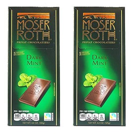 Moser Roth German Dark chocolate -- Mint (pack of 2)