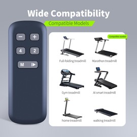 Snrigw Replacement Remote Control for AoraPulse Rellfit/CIIHI C/Aiteid/Dskeuzeew Walking Treadmill Compatible with Model T01-TL,AM980,TM02GY & LF386 Fitness Exercise Machine