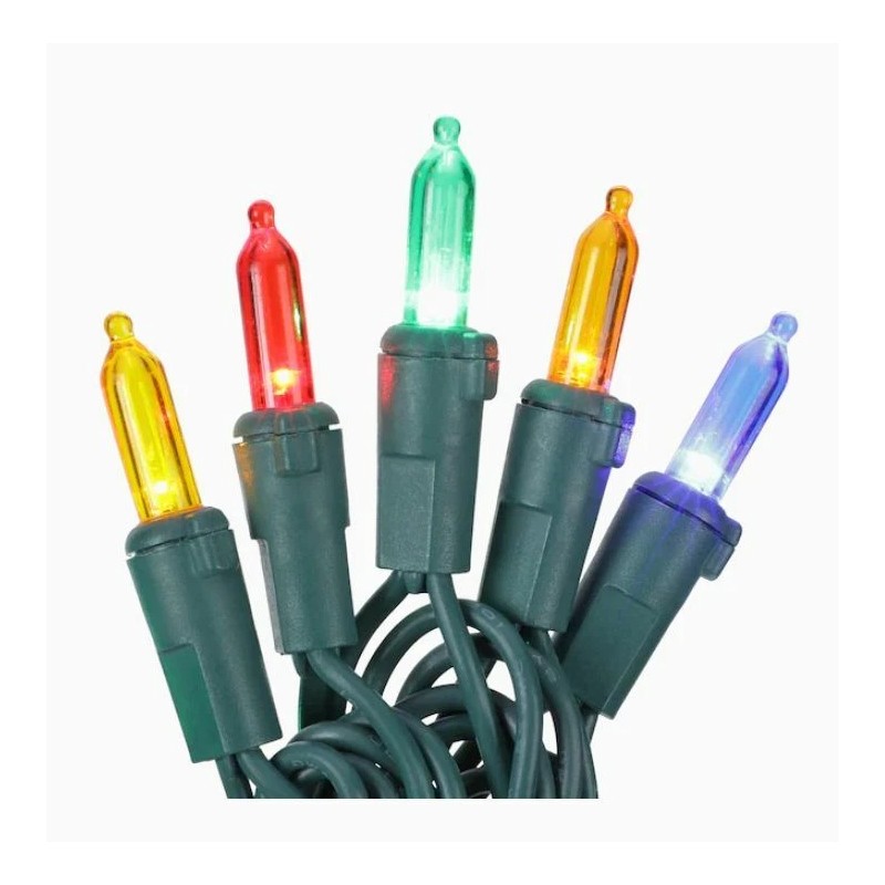 GE StayBright 300-Count 74.5-ft Multicolor LED Miniature Christmas String Lights