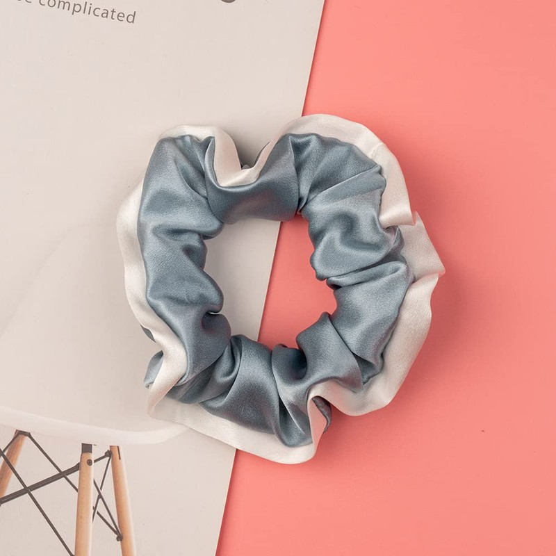 Silmer Scrunchies De Seda Para Cabello Cabello Rizado 100% Morera