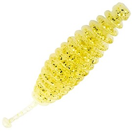 FTM Omura Baits Kong 5.5 cm 1.6 g - 10 Trout Baits, Flavour: Garlic, Colour: White/Gold with Glitter