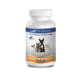 cat Urinary Tract Health - Healthy Urinary Complex - for Dogs and Cats - Advanced Support - CHEWABLE - Cranberry Pills for Cats - 1 Bottle (90 Chews)