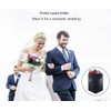 ONLVAN Pocket Square Holder Leather Slim Pocket Square Holder for