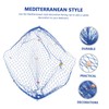 ORFOFE Indoor Beach Fishing Net Wall Ornament Decorative Thickened Style