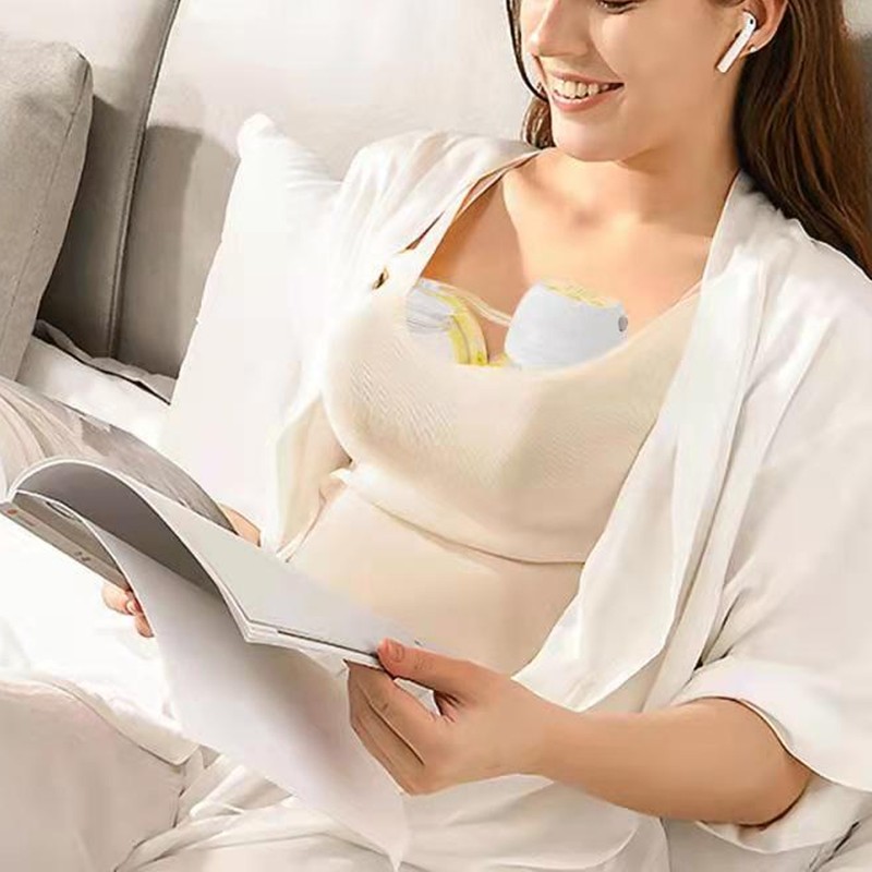 Double Breast Pump Wearable Strong Suction 9 Gears 180ml Capacity