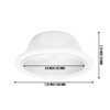 PROCURU [12-Pack] 6" Metal Recessed Can Light Trim Cover, Step