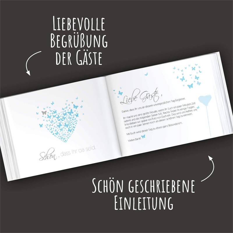 Guest book with questions practical wedding album wedding book for