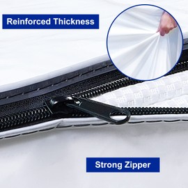 Mattress Bags for Moving and Storage,6 Mil Waterproof Zippered Mattress Bag Queen Size, Extra Thick Tear & Puncture Resistance, Heavy-Duty Mattress Moving Supplies