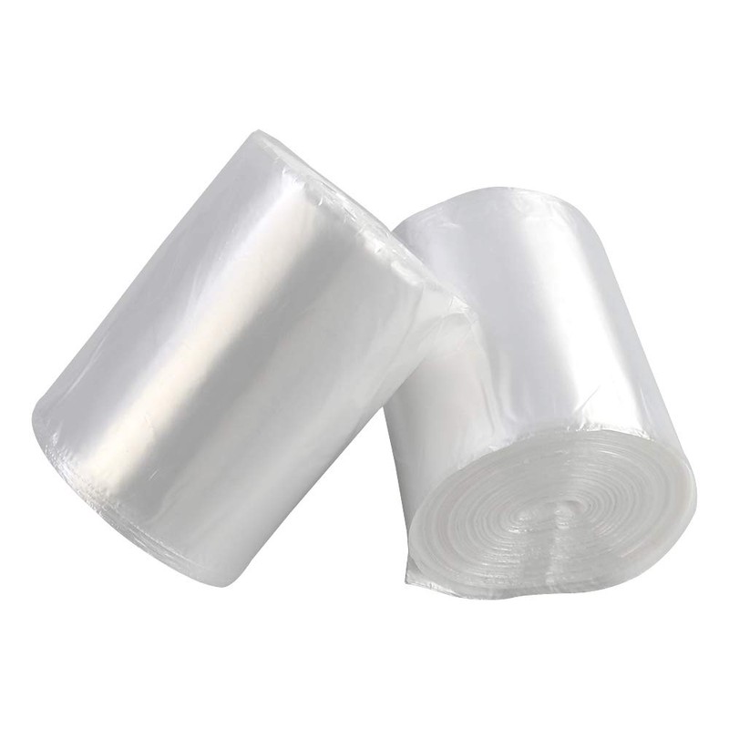 Ortodayes 6 Liter Clear Trash Bags, Small Bin Liners, 2