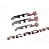 GMC 4PC Gloss Black Red Door Rear Tailgate AT4 Acadia