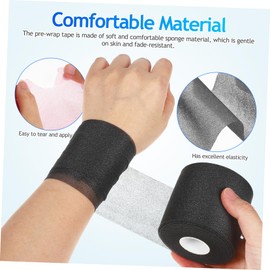 FUNOMOCYA 4rolls Athletic Sponge Skin Mask Pre Wrap Tape Sports Wraps High Elasticity Breathable for Wrist Hair Soccer Baseball