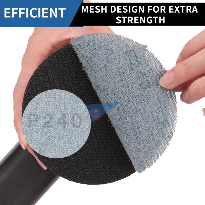 PMIQSA 50 Pcs 125mm Sanding Discs, Hook and Loop Mesh
