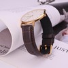 ANNEFIT Genuine Leather Watch Strap, Crocodile-Embossed Watch Band, Quick Release