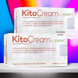 Kito-Cream Crema para Cicatrices 10% Uso Externo | Apoyo en la Apariencia de Cicatrices y Marcas en la Piel | Cuidado Dermatológico | Textura Ligera |