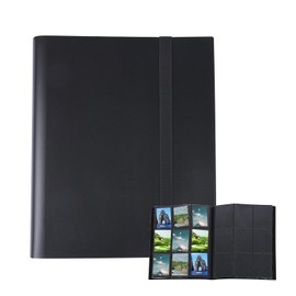 AINIUNIU Trading Card Album, 360 Pockets Transparent Trading Cards, 18 Pockets per Page, Trading Folder Card Holder with Waterproof Black Book Cover, for MTG Cards, Book, Playing Cards, Sports Cards