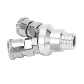 2 Way Manifold Y Hose Connector G12 Thread Quick Coupler Carbon Steel Plated Rotatable Air Splitter Pneumatic Fitting Barbed Fittings
