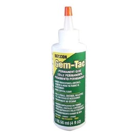 Beacon Gem-Tac Permanent Adhesive, 4-Ounce - 2 Pack