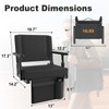 HOPERAN Stadium Seats with Back Support - Bleacher Chairs with