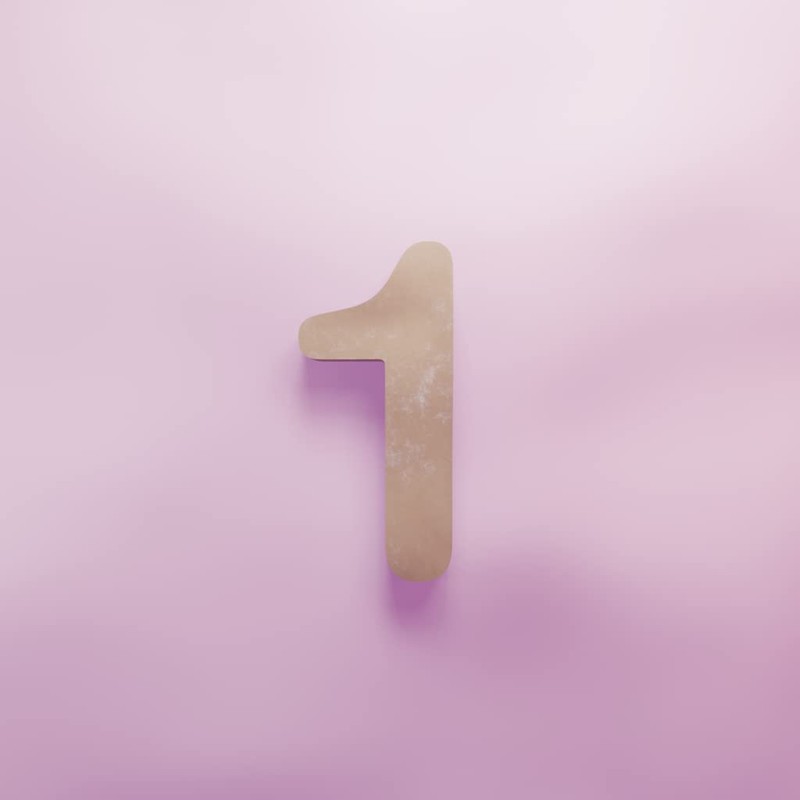 Number 1 Cookie Cutter - 3 Sizes