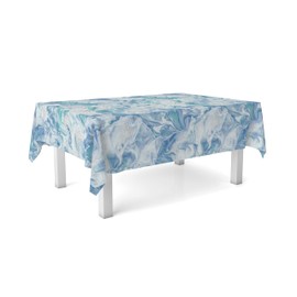 Martina Home GENIL Oilcloth Tablecloth Blue 140 Round