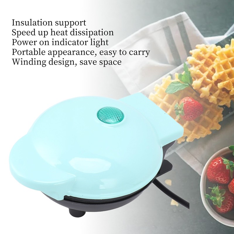 Mini Waffle Maker Stick Proof Double Sided Round Multifunctional Breakfast