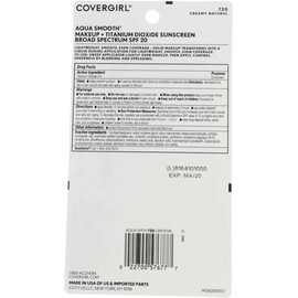 CoverGirl Smoothers AquaSmooth Compact Foundation, Creamy Natural [720] 0.40 oz (Pack of 9)